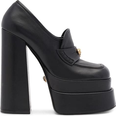 Shop Versace Intrico Platform Loafers 